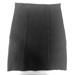 BCBGMaxAzria Bandage Bodycon Black Skirt in XS
